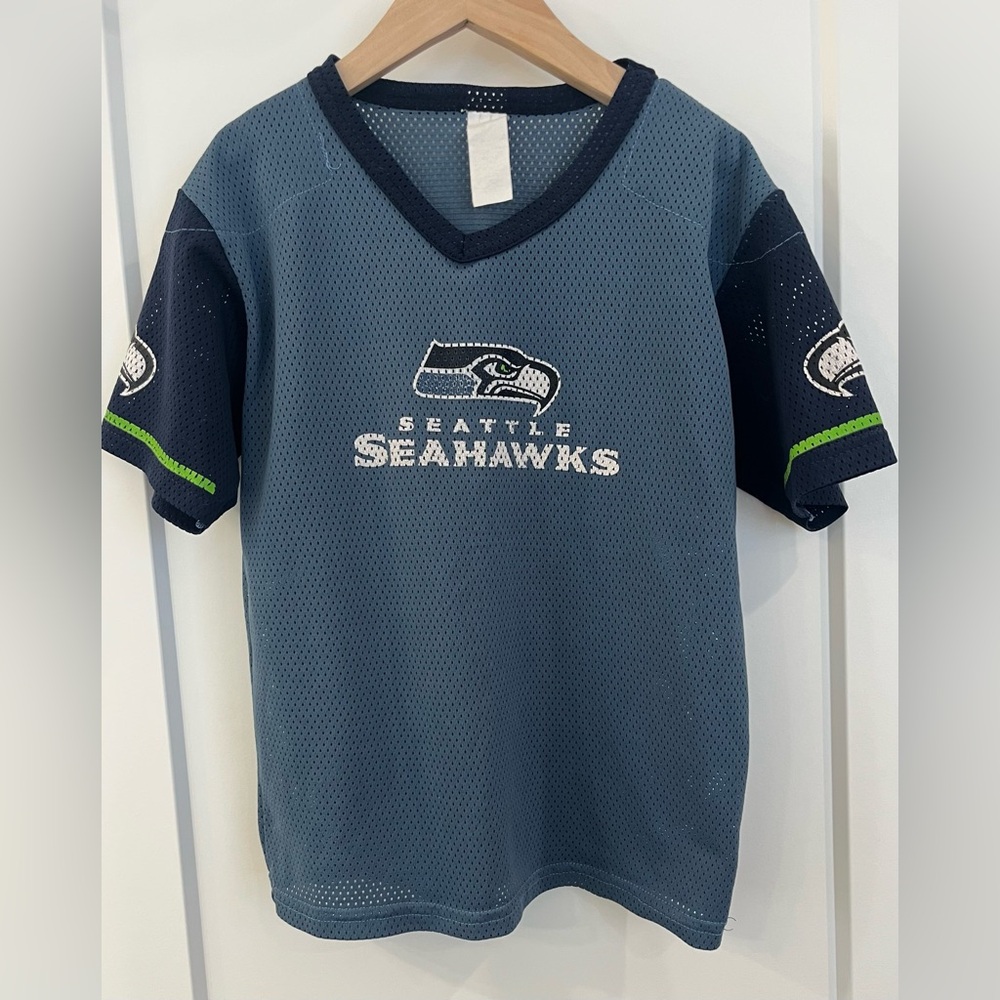 Seahawks Short Sleeve Jersey Shirt - Kids XL